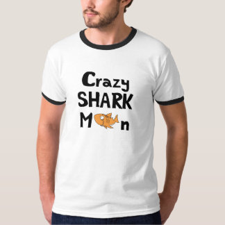 Crazy Shark Man shirt for the shark-loving nerd!