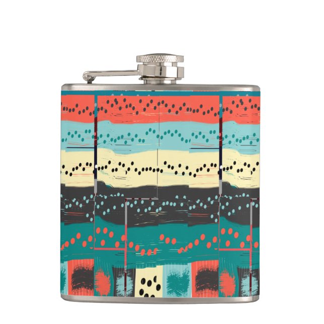 Crazy Sheet Music by Shirley Taylor Hip Flask (Front)