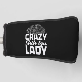 Crazy Shih Tzu Lady Puppy Pet Dog Lovers Dog Owner Golf Head Cover
