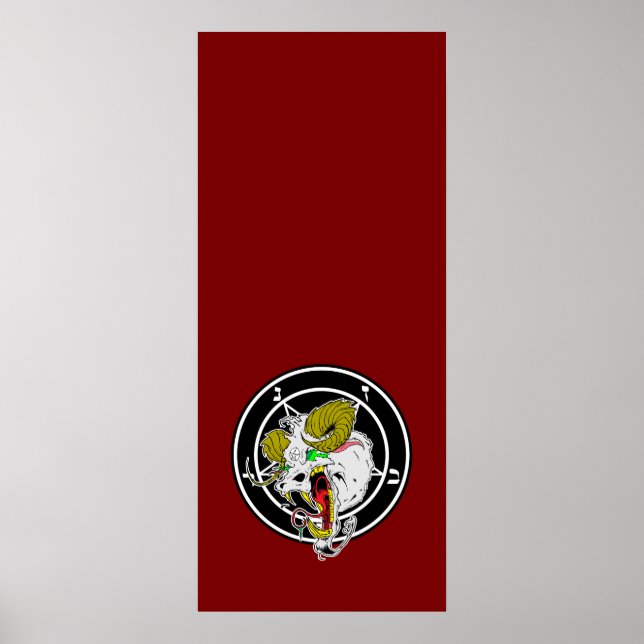 Crazy Sigil of Baphomet Banner Poster (Front)