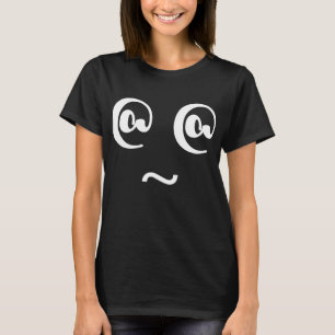Crazy Silly Dizzy Face Black T-Shirt