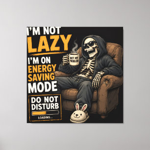 Crazy Skeleton Vibes Canvas Print