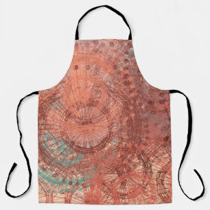 Crazy sketch random pattern. Chaos and variety. Mo Apron