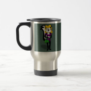 Crazy Skunk Travel Mug