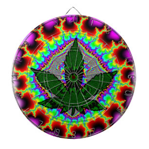 Crazy Smoke Weed Fun Rasta Dartboard