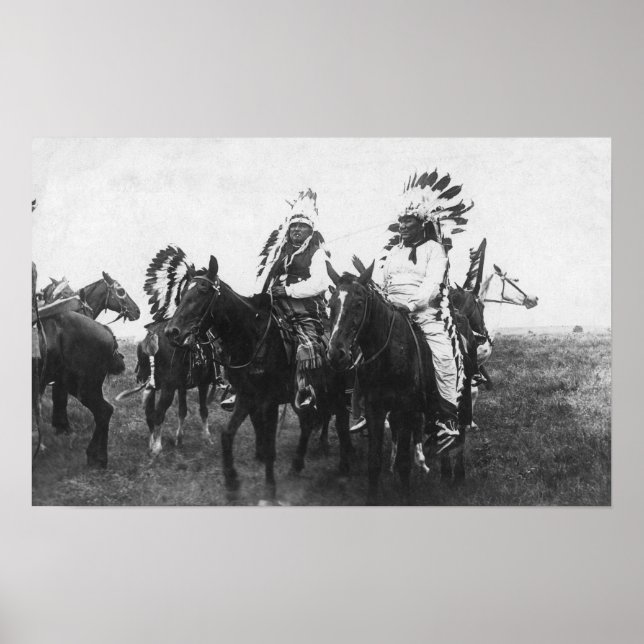 Crazy Snake Assembling His Warriors Poster (Front)