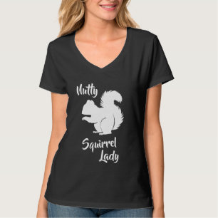 Crazy Squirrel Lady Funny Squirrel Humour Shirt