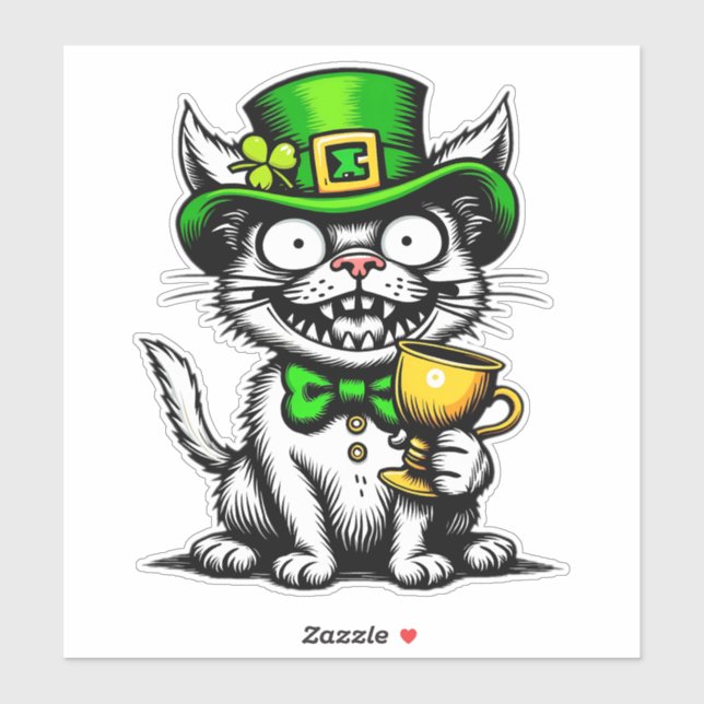 Crazy St. Patrick’s Day Cat  (Sheet)