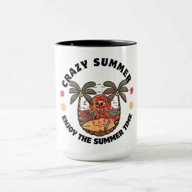 Crazy Summer Skeleton Mug (Center)