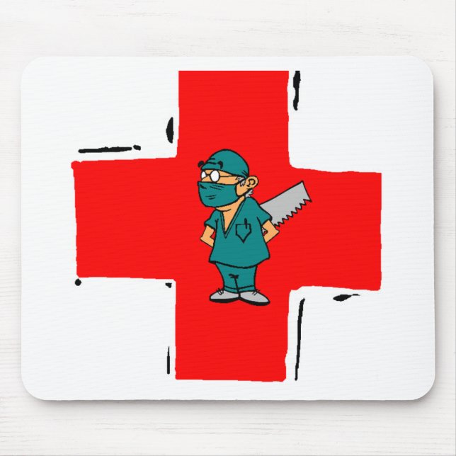 crazy surgeon mouse pad (Front)