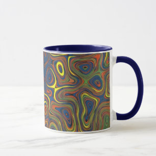 Crazy Swirls Coffee mug, Abstract Design Mug