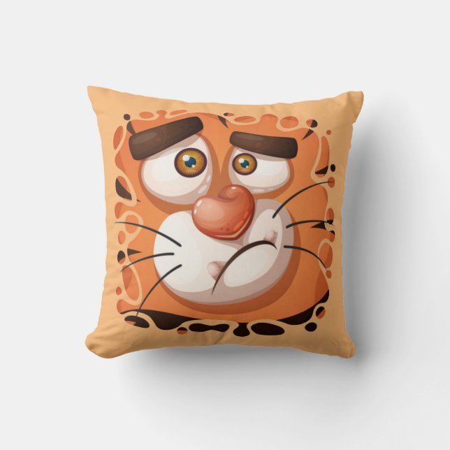 Crazy Tiger Cushion (Front)