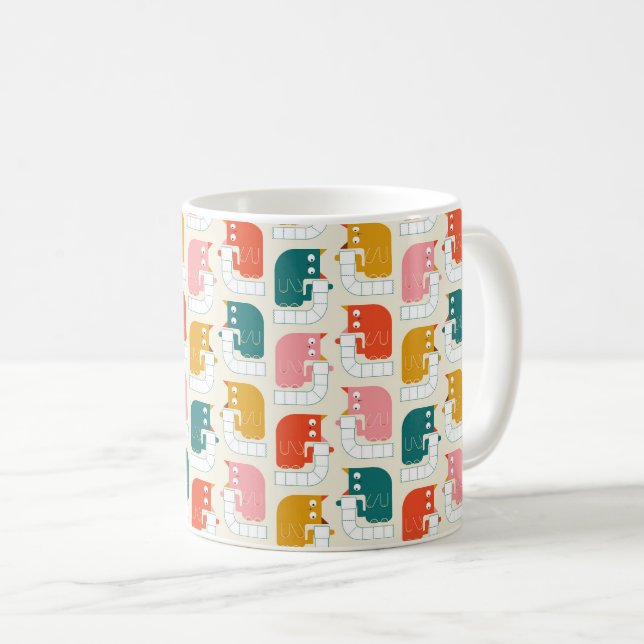 Crazy toilet paper cats coffee mug (Front Right)