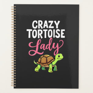 Crazy Tortoise Lady Tortoises Mum Women Turtle (3) Planner