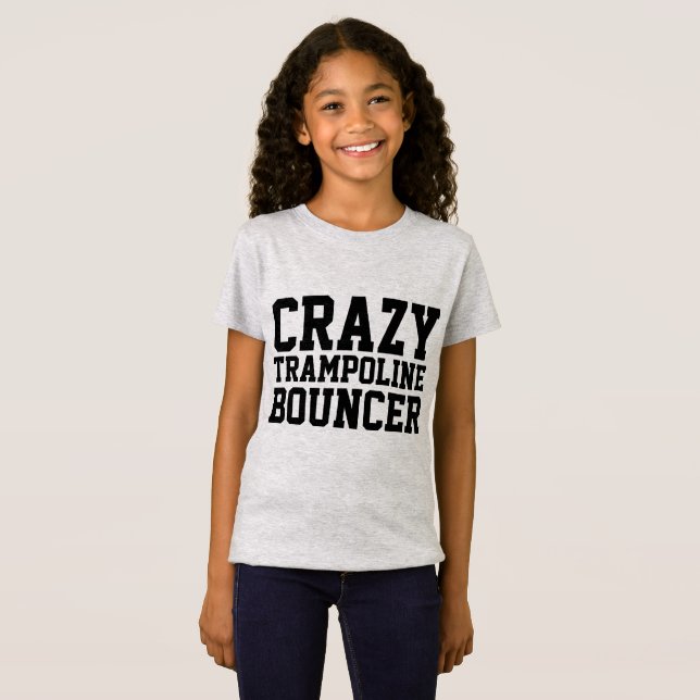 CRAZY TRAMPOLINE BOUNCER Kids T-shirts (Front Full)