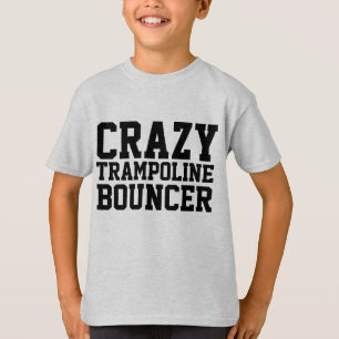 CRAZY TRAMPOLINE BOUNCER Kids T-shirts