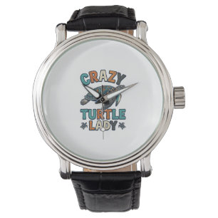Crazy Turtle Lady Vintage Sea Turtle Shirt Design_ Watch