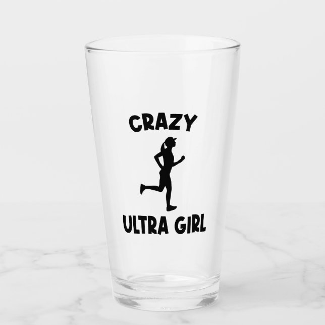 Crazy Ultra Running Girl Glass (Front)