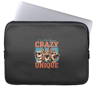 Crazy Unique Dog Lover Laptop Sleeve