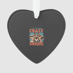 Crazy Unique Dog Lover Ornament