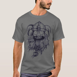 Crazy Viking Warrior Helm Nordic Berserker T-Shirt