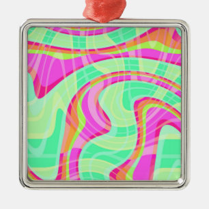 Crazy Waves Metal Tree Decoration