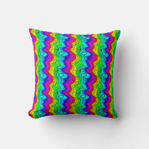 Crazy Wavy Throw Pillow