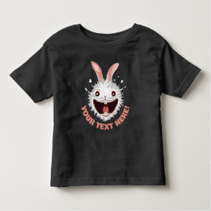 Crazy White Rabbit Face Toddler T-Shirt