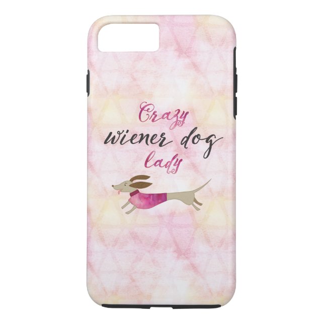 Crazy Wiener Dog Lady Case-Mate iPhone Case (Back)