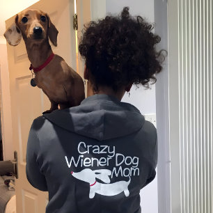 Crazy Wiener Dog Mum Dachshund Hoodie