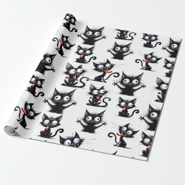 CrazyCats Wrapping Paper (Unrolled)