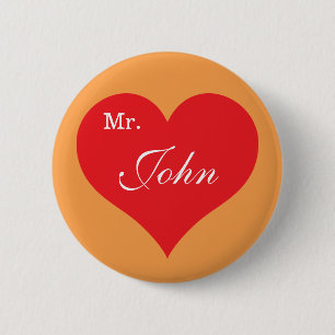 Crazydeal p532 Heart custom round standard button