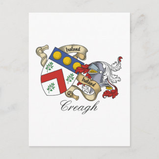 Creagh Family Crest Postcard