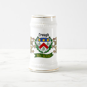 Creagh Irish Shield Personalised Beer Stein