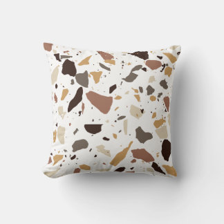 Cream and Beige Terrazzo Cushion