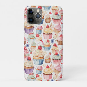 Cream and Cupcake Digital Patterns Case-Mate iPhone Case