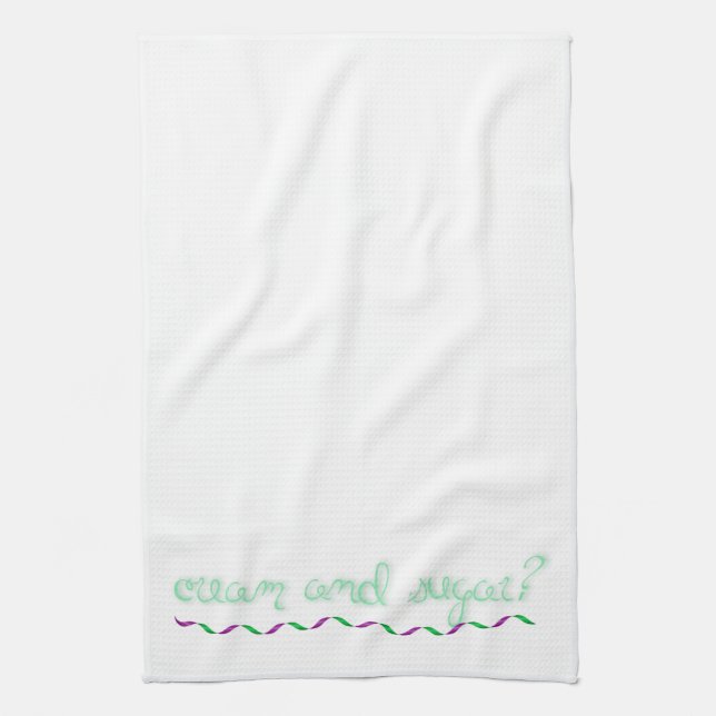 Cream and Sugar? Tea Towel (Vertical)