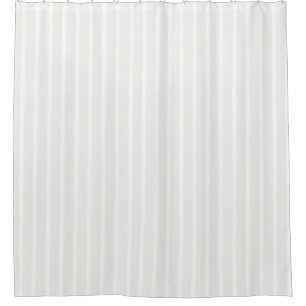 Cream and white Striped Elegant Neutral Stripes Shower Curtain