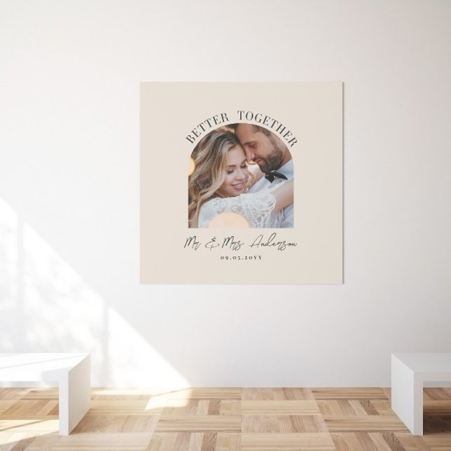 Cream arch photo wedding gift home decor print (Creator Uploaded)