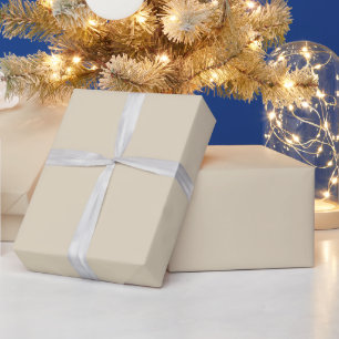 Cream Beige Solid Colour Wrapping Paper