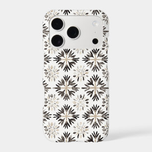 Cream Black Abstract