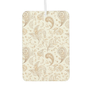 Cream Brown Boho Bohemian Car Air Freshener