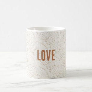 Cream Brown Boho Bohemian Coffee Mug