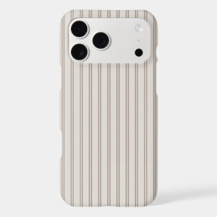 Cream Brown Double Stripes