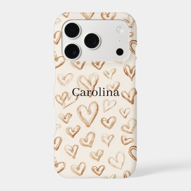 Cream Brown Hearts Valentine's Day (Back)
