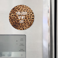 Cream Brown Leopard Print