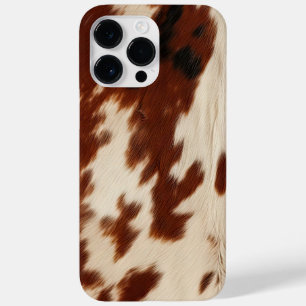 Cream Brown Western Cowhide Case-Mate iPhone 14 Pro Max Case