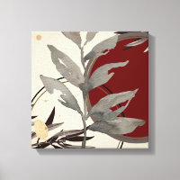 Cream Burgundy & Grey Artistic Abstract Watercolor