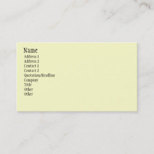Cream Business Cards