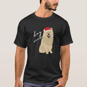Cream Chow Chow Dog Mum Christmas   T-Shirt